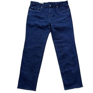 Prana Hillgard Jean Mens 38x32 Straight Leg Stretch Denim 5 Pocket Dark Wash NWT